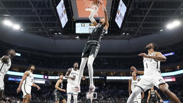 San Antonio Spurs forward Victor Wembanyama